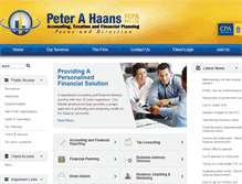 Tablet Screenshot of peterhaans.com.au